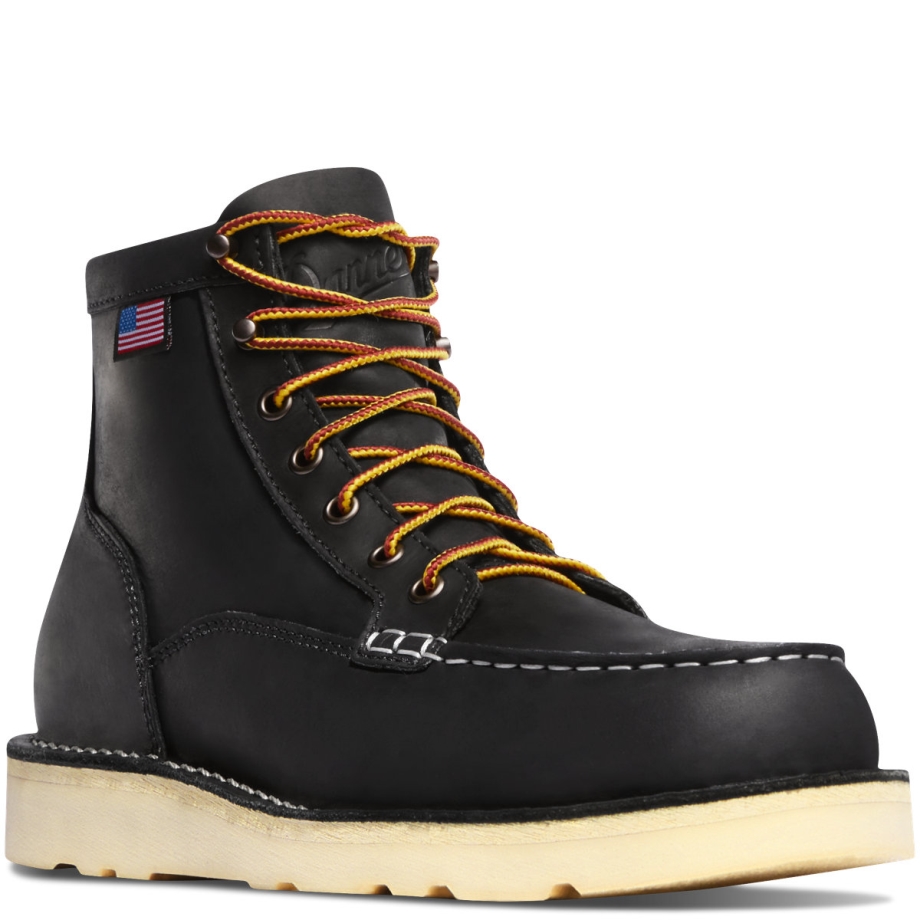 Bull Run Moc Toe 6 Sort Stål Tå Danner
