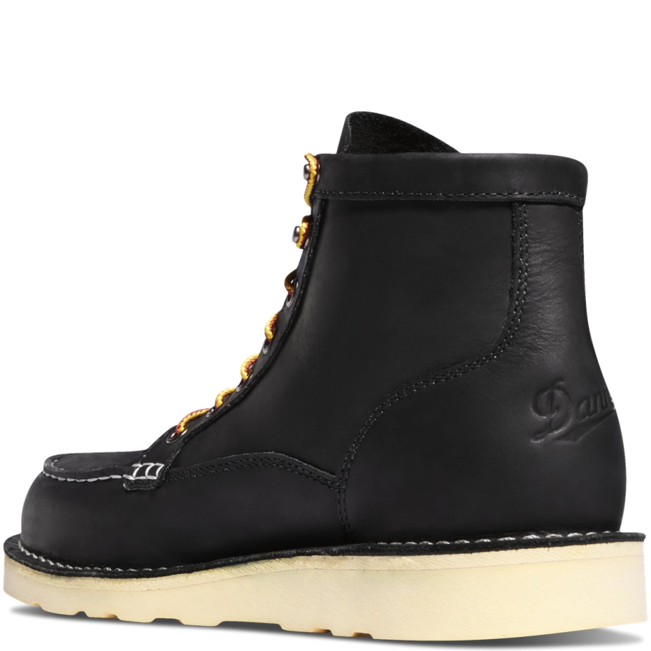 Bull Run Moc Toe 6 Sort Stål Tå Danner