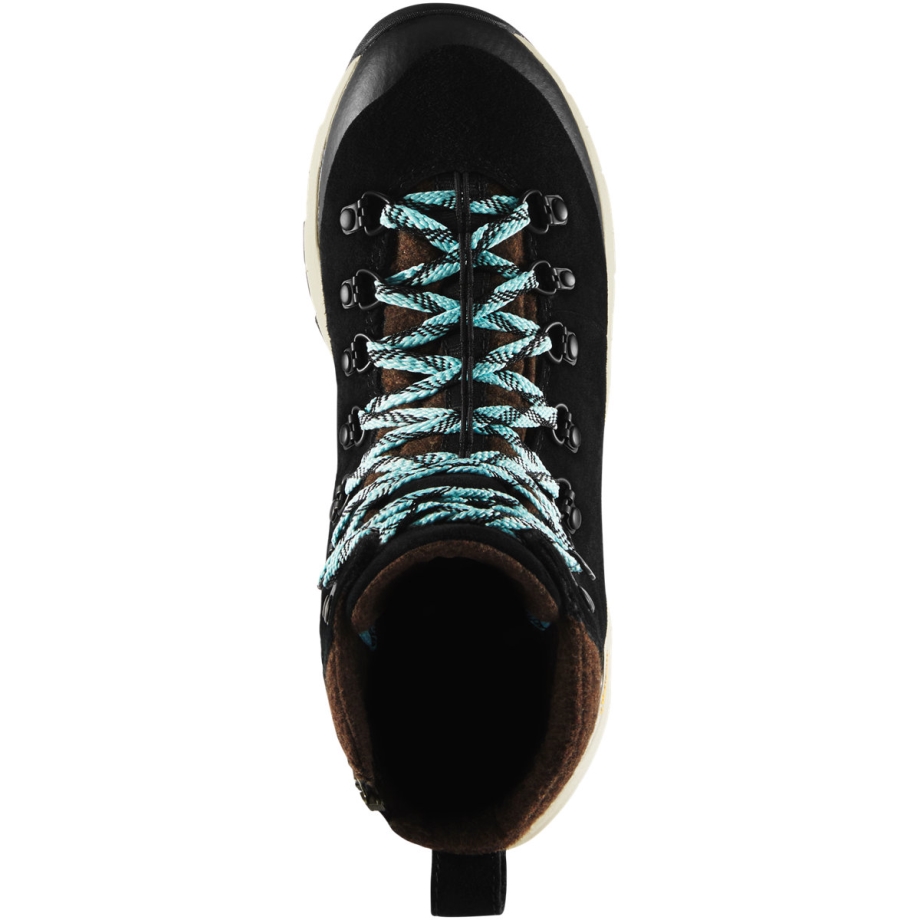 Danner Dame Arctic 600 Side-lynlås 7 Sort/gnistblå 200g