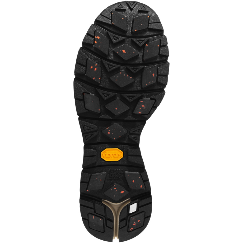 Danner Dame Arctic 600 Side-lynlås 7 Sort/gnistblå 200g