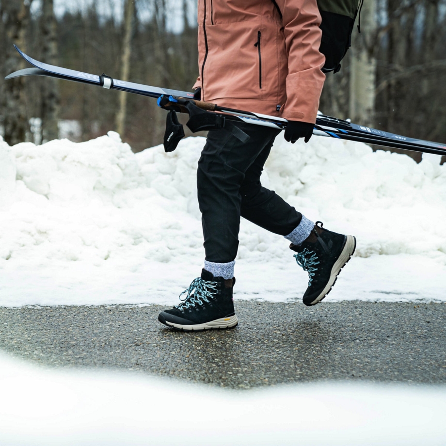 Danner Dame Arctic 600 Side-lynlås 7 Sort/gnistblå 200g