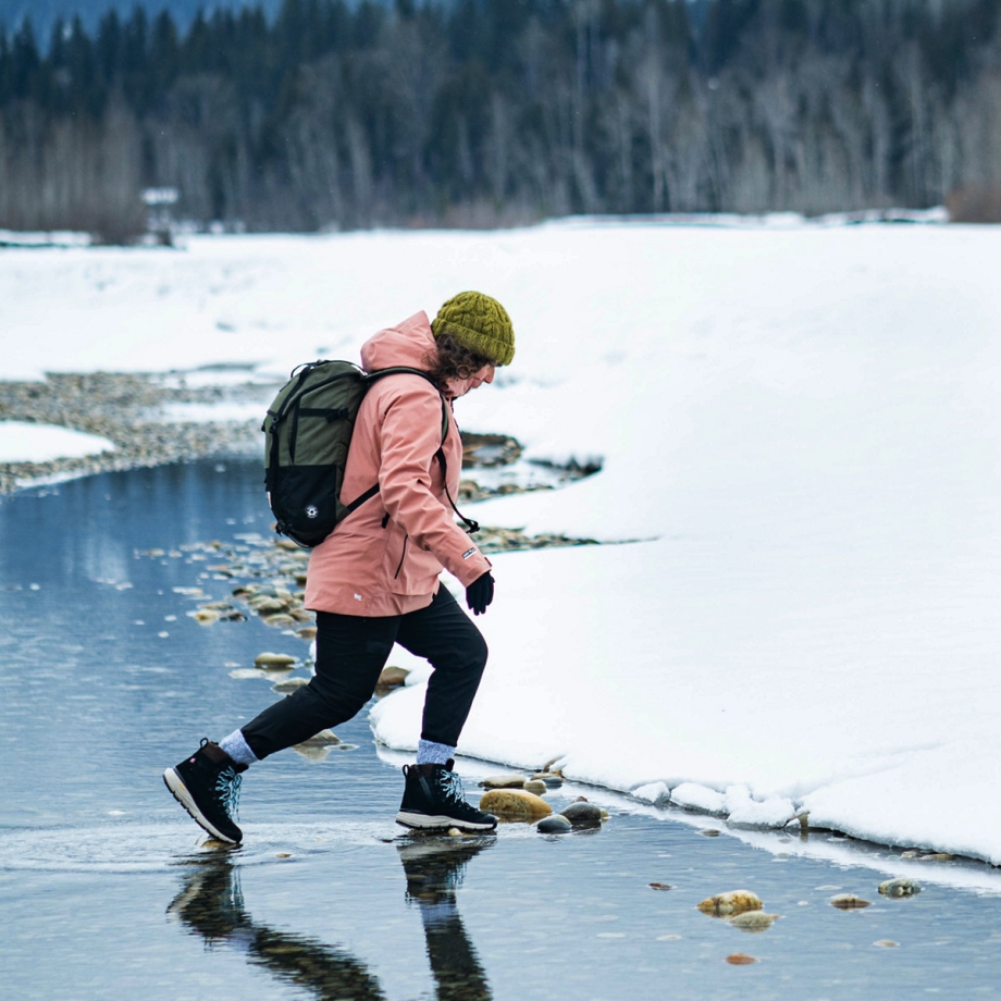 Danner Dame Arctic 600 Side-lynlås 7 Sort/gnistblå 200g