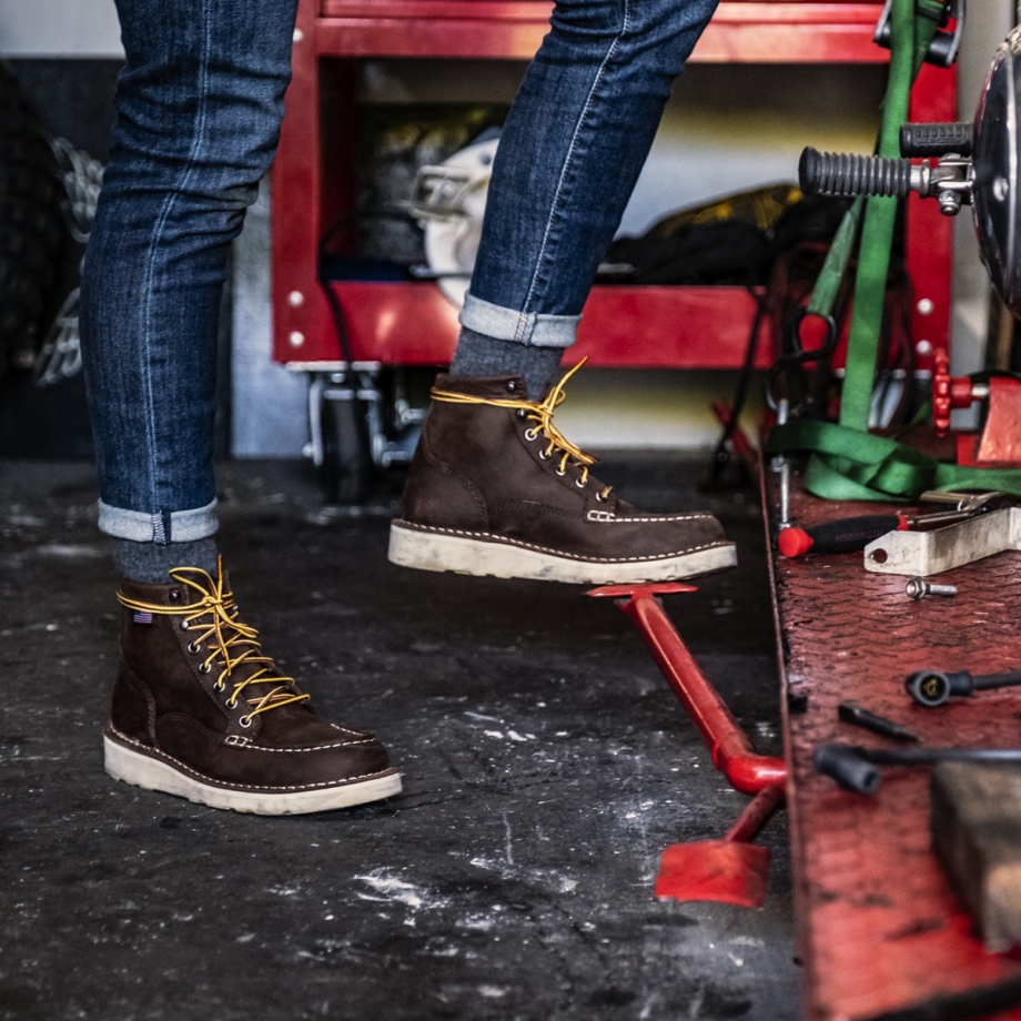 Danner Dame Bull Run Moc Toe 6 Brun