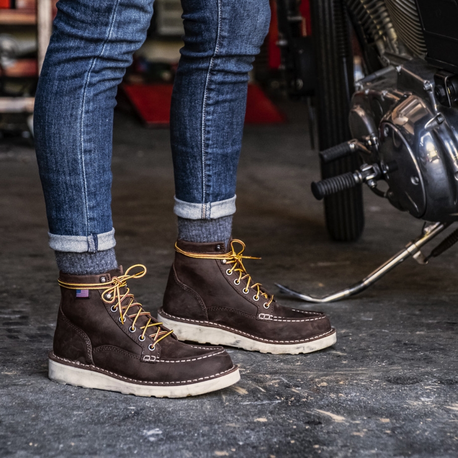 Danner Dame Bull Run Moc Toe 6 Brun