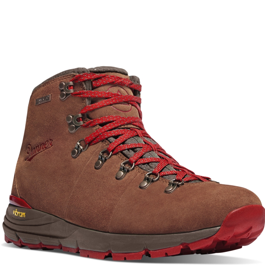 Danner Damebjerg 600 4,5 Brun/rød