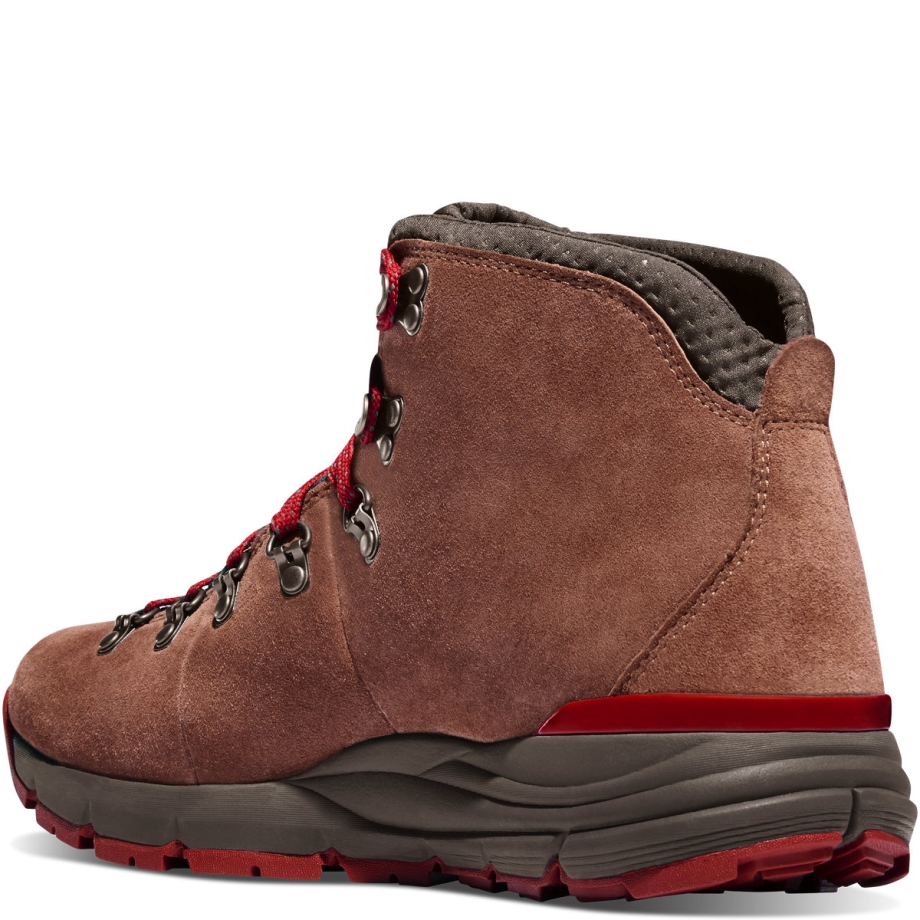 Danner Damebjerg 600 4,5 Brun/rød