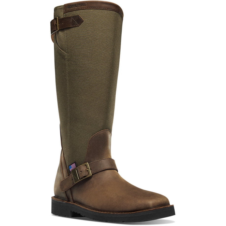 San Angelo Snake Boot1 7 Brun Firkantet Tå Danner