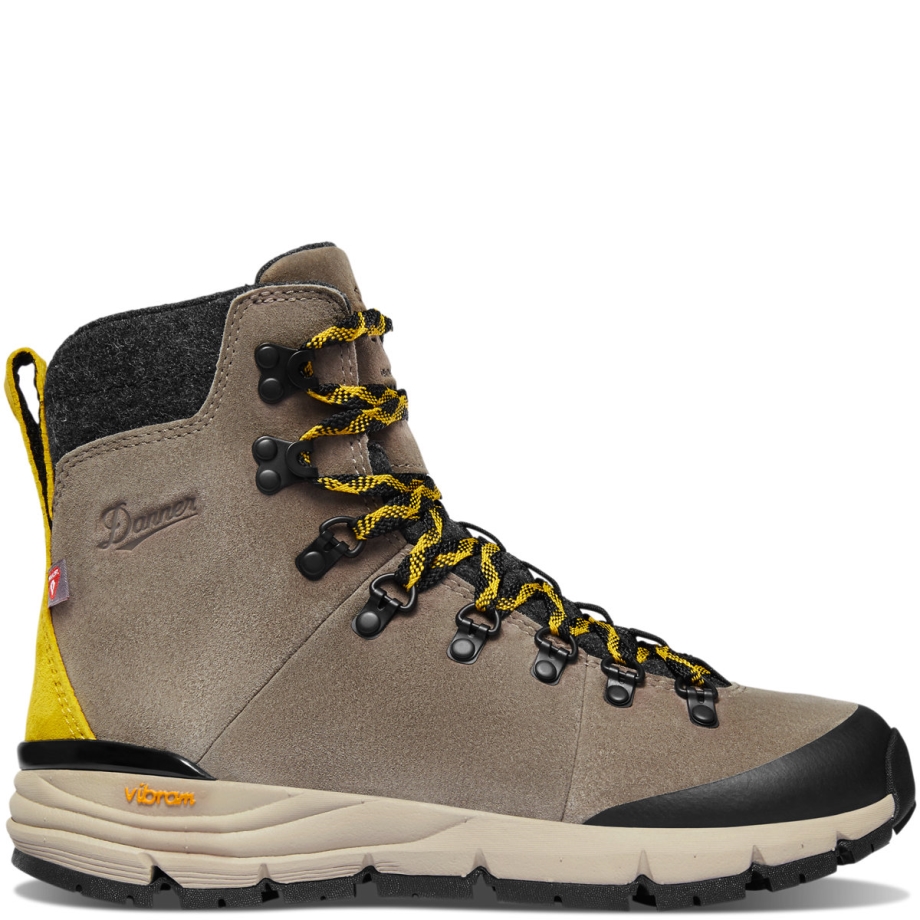 Kvinders Arctic 600 Sidelynlås 7 Drivtømmer/gul 200g Danner