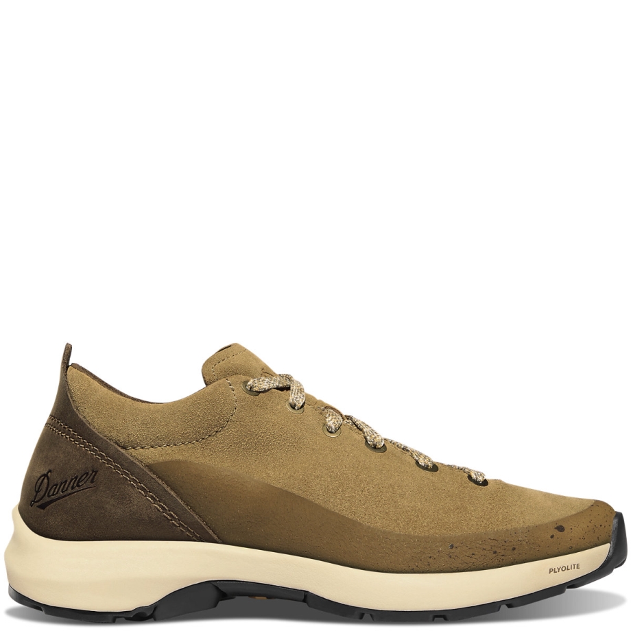 Kvinders Gede Lav Ruskind Antik Bronze Danner